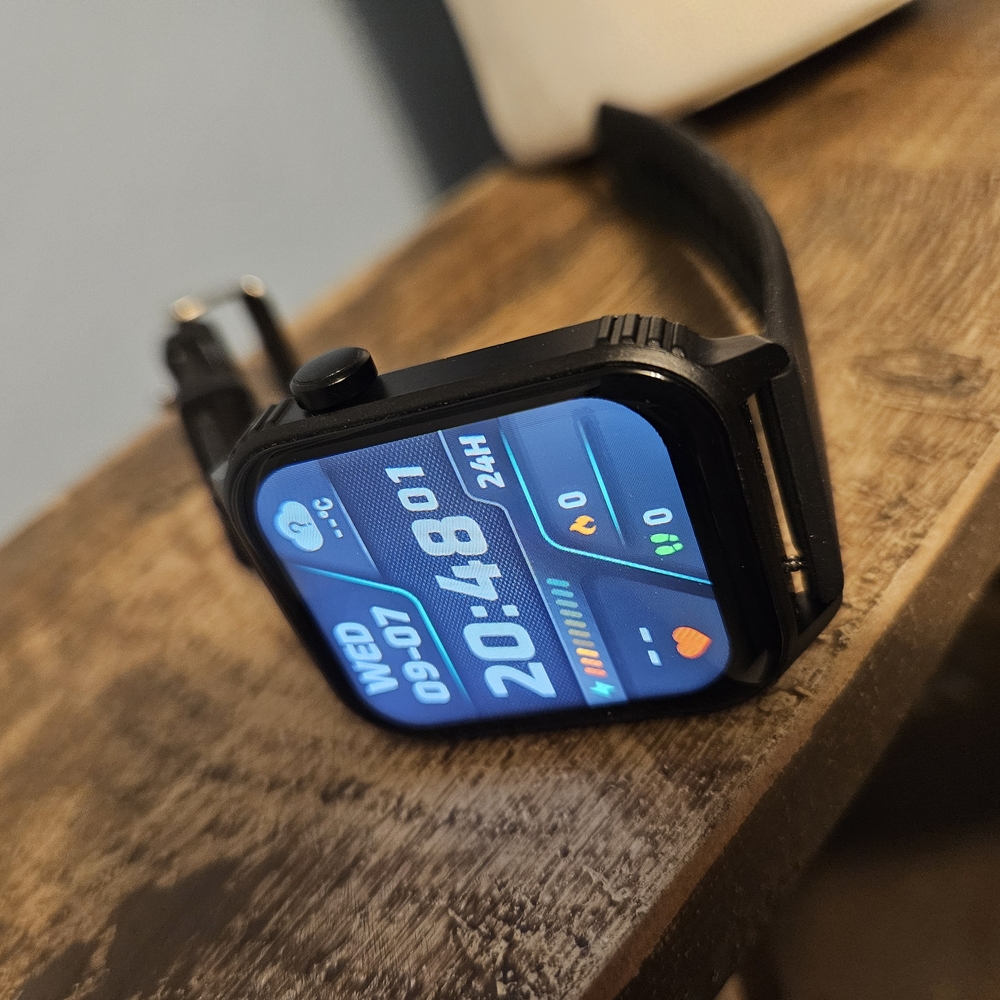 Smartwatch Black Band with Bright Display
